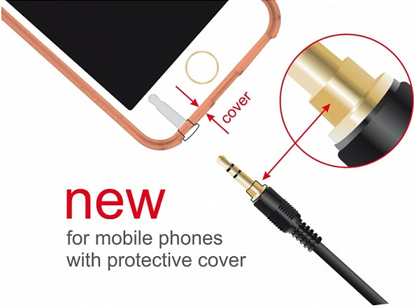Kabllo audio AUX DeLOCK 85547, 3.5mm mashkull-mashkull, 1m, e zezë