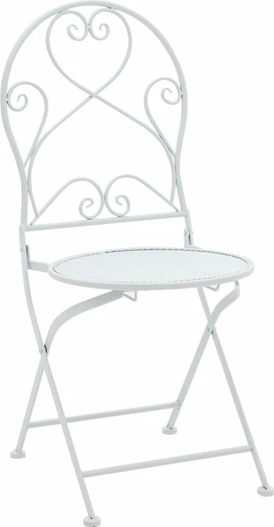 Set tavoline me karrige për terasë, metal i bardhë, Walen, 3 copë