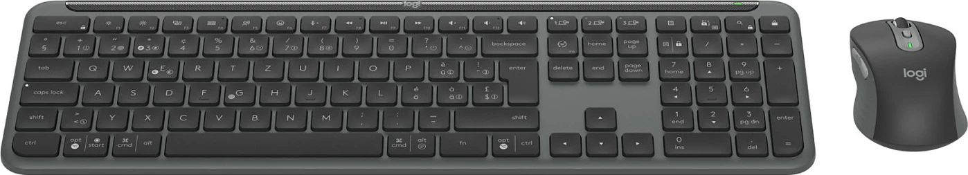 Set tastierë dhe maus Logitech Signature Slim Combo MK950 for Business, grafit