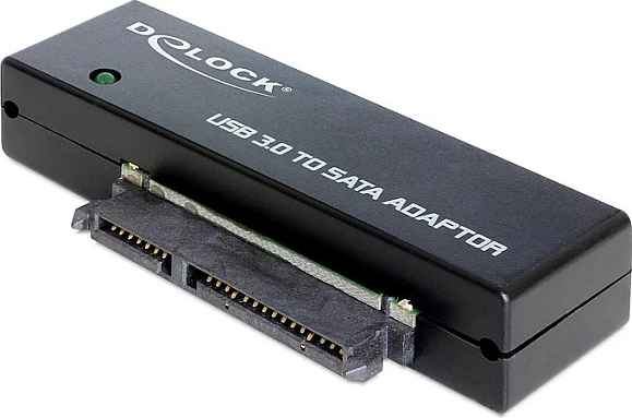 Adapter USB 3.0 në SATA III DeLOCK 62486, i zi