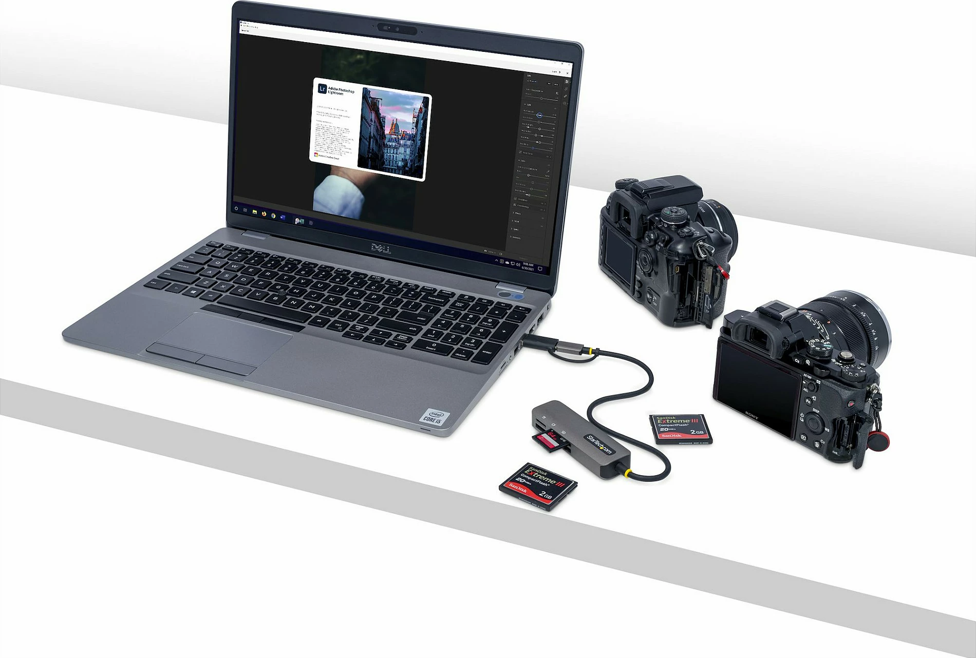 Lexues kartelash StarTech USB-C USB 3.2 Gen 1, SD/microSD/CF, 0.3m, gri