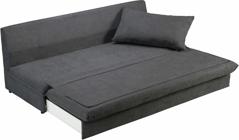 Krevati divan GIRASOLE, 3 vende, ngjyrë antracit ASTI 19, 200x87x90