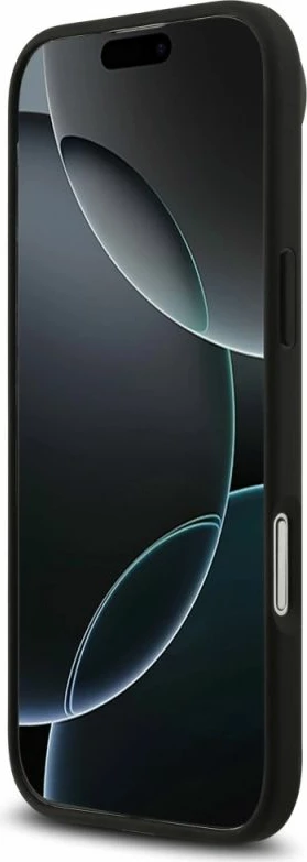 Kapak telefoni Mercedes Leather The Move MagSafe për iPhone 17 Air, i zi