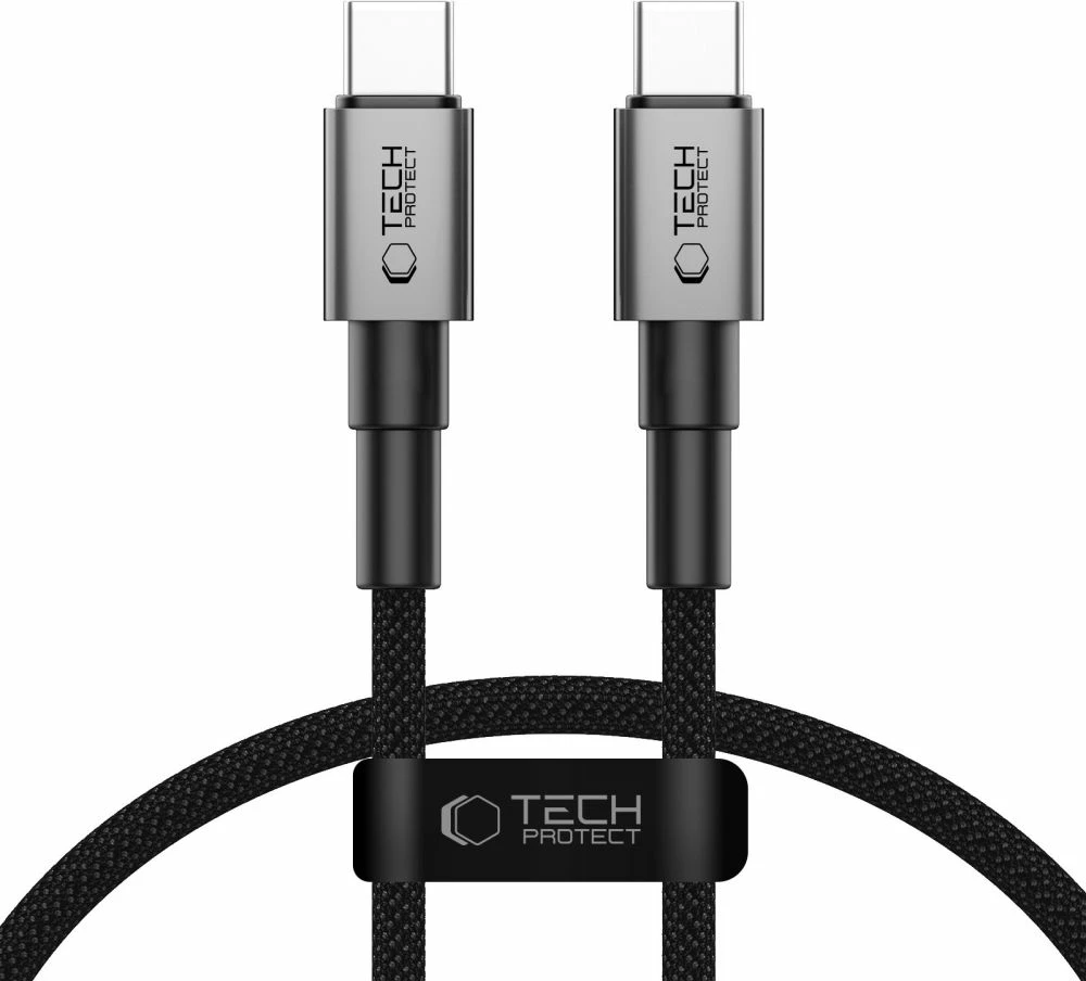 Kabllo USB-C Tech-Protect UltraBoost DNA, 25cm, 100W, Gri