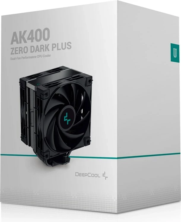 Ftohës ajri për procesor DeepCool AK400 ZERO DARK PLUS, 12 cm, i zi