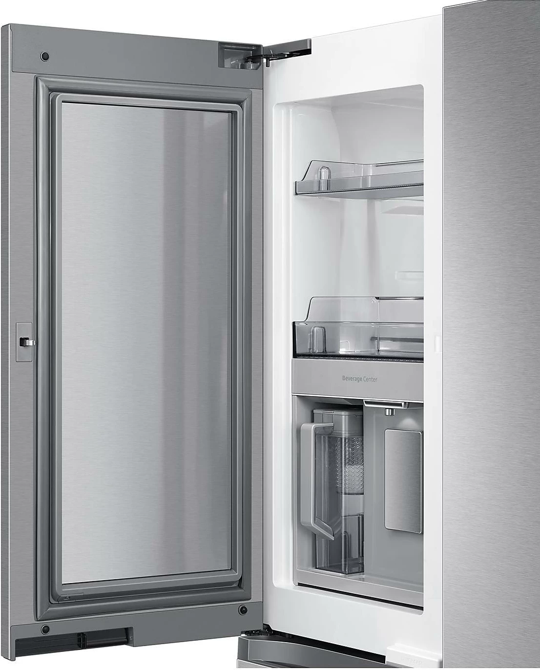 Frigorifer Samsung RF65DG960ESREO 647 L French Door, treftohje, Beverage Center, dy prodhues akulli, Wi‑Fi, klasë energjie E, Real Steel