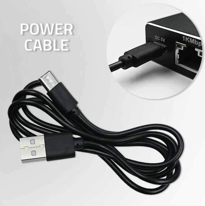 Switch rrjeti Qoltec Splitter Mini 1x2 RJ45, 1000Mbps, USB-C, Alumini, i zi