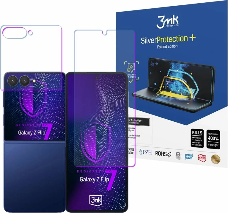 Folie mbrojtëse për Samsung Galaxy Z Flip 7 3mk SilverProtection+ Folded Edition