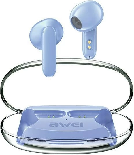 Kufje Bluetooth AWEI T85, ENC, TWS, me kuti karikimi, Kaltër