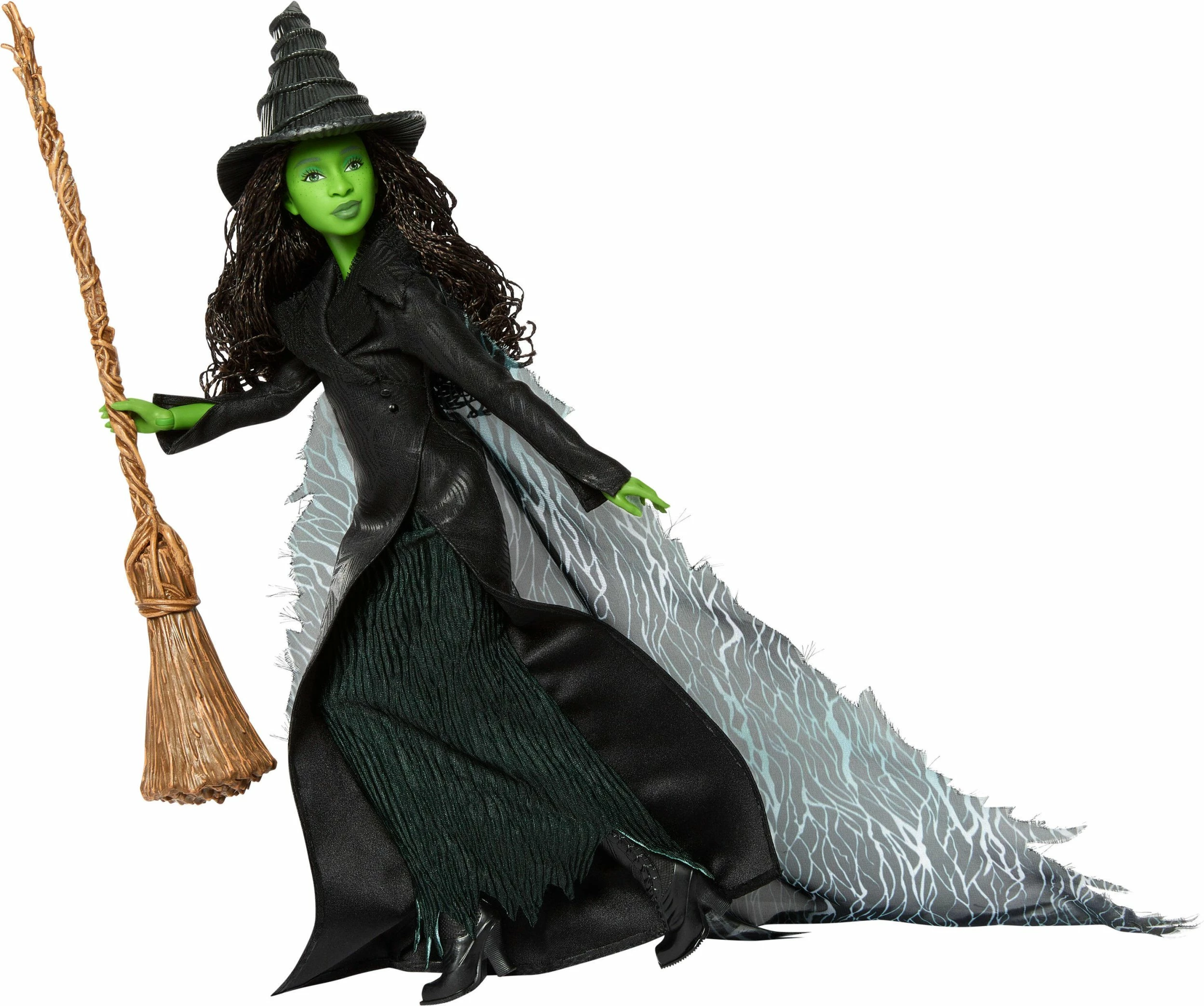 Kukull koleksionuese Barbie Mattel Wicked Elphaba Thropp JFM12, me 4 aksesorë, shumëngjyrëshe