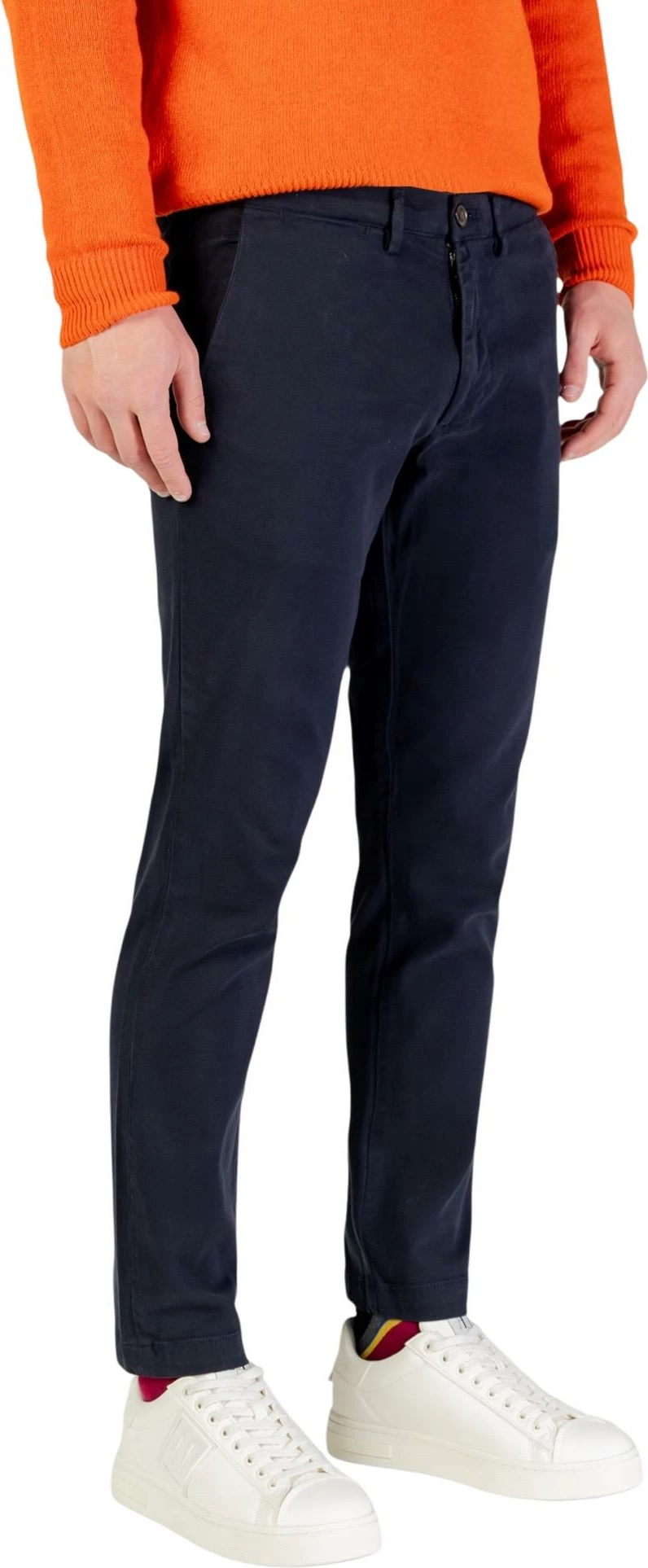Pantallona chino për meshkuj Borghese 5WPA01 11CO101, të kaltra [Madhësia: XS]