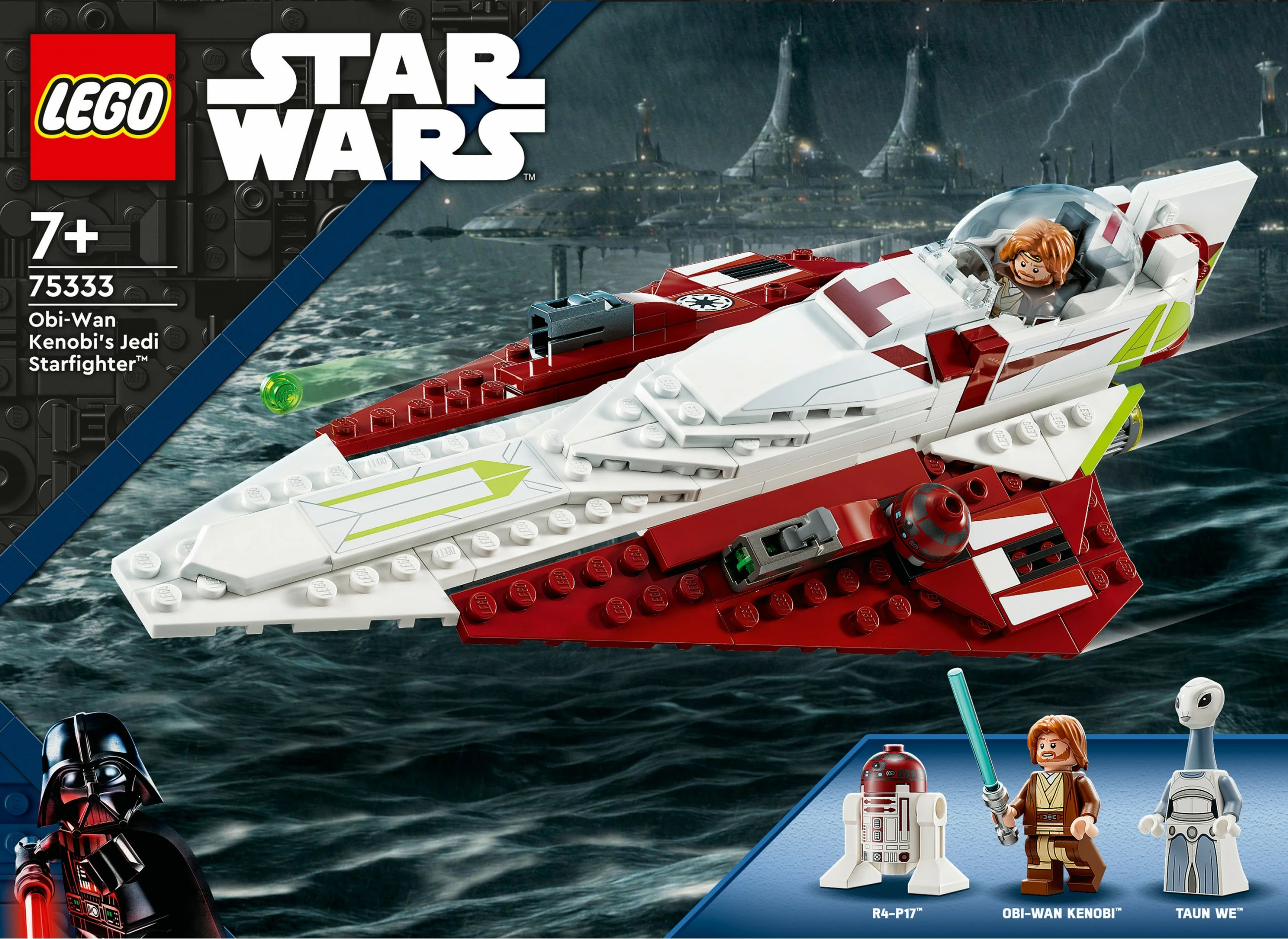 Set ndërtimi LEGO Star Wars Obi-Wan Kenobi Jedi Starfighter 282 pjesë shumëngjyrëshe