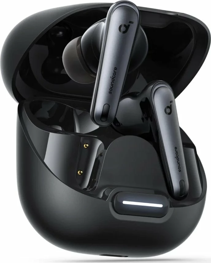 Kufje Anker Soundcore Liberty 4 NC (A3947G11), Bluetooth 5.3, ANC, 50h, me kuti karikimi, të zeza