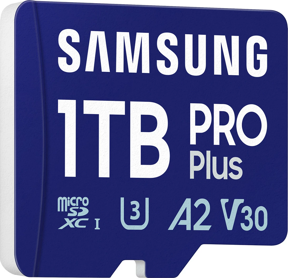 MicroSDXC Samsung 1TB PRO Plus, Class 10, UHS-I, A2, V30, blu