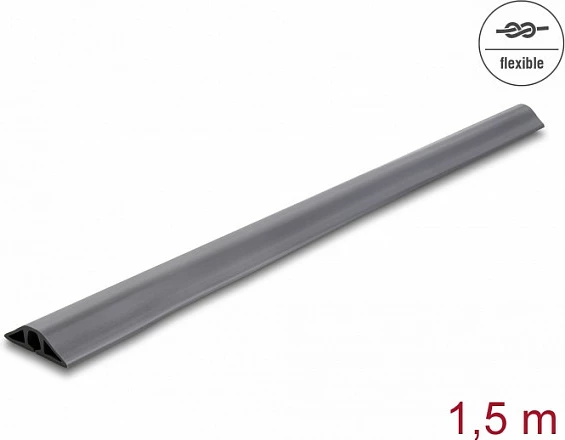 Kanal kabllosh DeLOCK, 50 x 13 mm, 1.5 m, vetëngjitës, PVC, gri