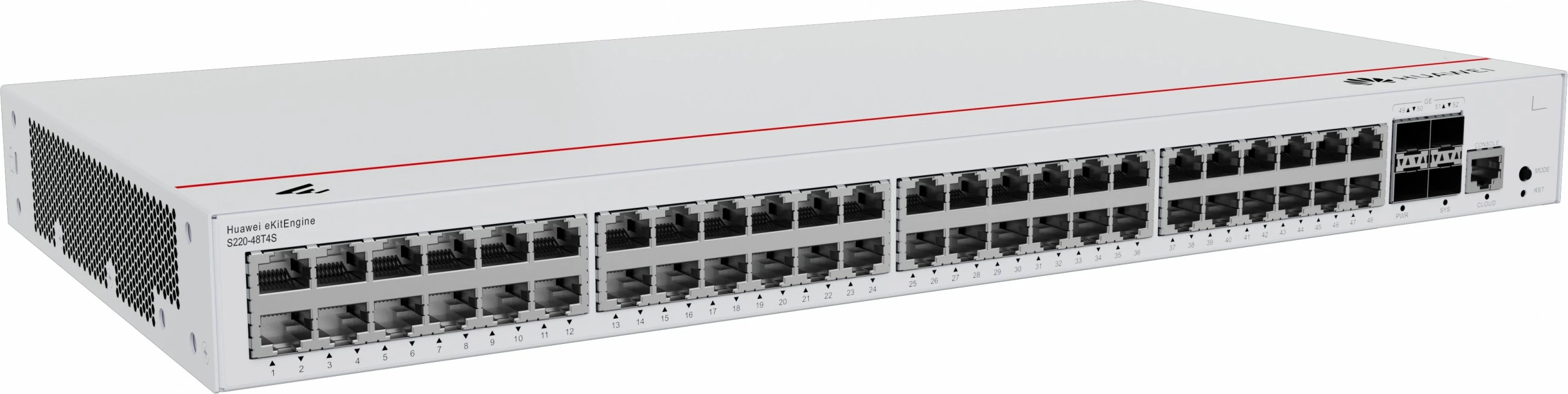 Switch HUAWEI eKit S220-48T4S, Managed, L2, Gigabit Ethernet, Rack mounting, 1U