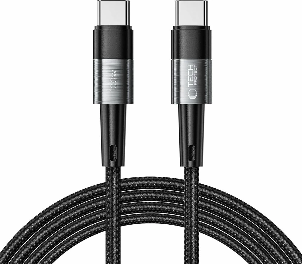 Kabllo USB-C/USB-C Tech-Protect UltraBoost 2m, 100W, Gri