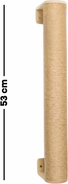Dru për gërvishtje për mace, Paws & Whiskers, Malta 50, bezhë, 53cm