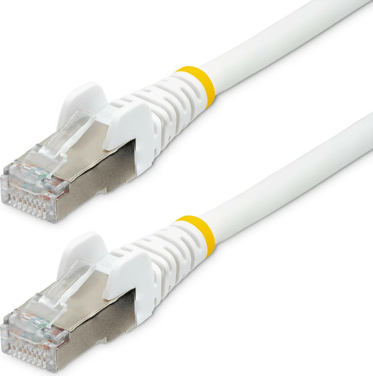 Kabllo Ethernet StarTech CAT6a 10m, 10GbE, S/FTP, PoE++ 100W, LSZH, e bardhë