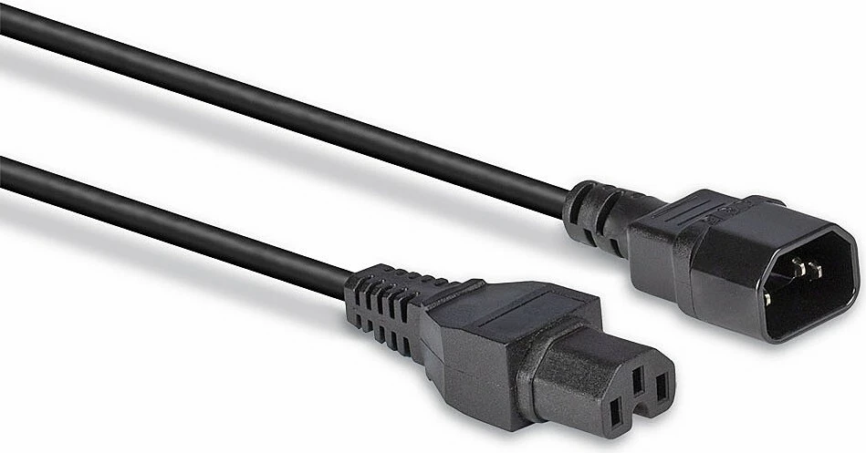 Kabllo energjie LINDY IEC në C15, 2m, e zezë