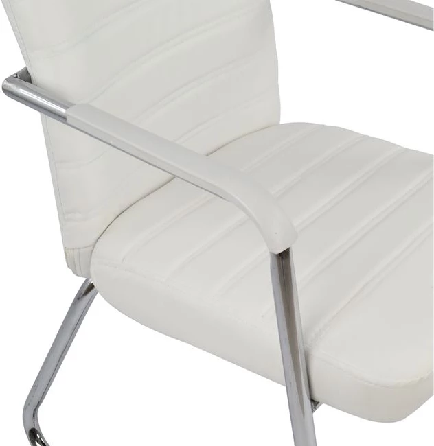 Karrige konferencash FH1021.02 e bardhë 55,5x67,5x94 cm, set prej 4 copash