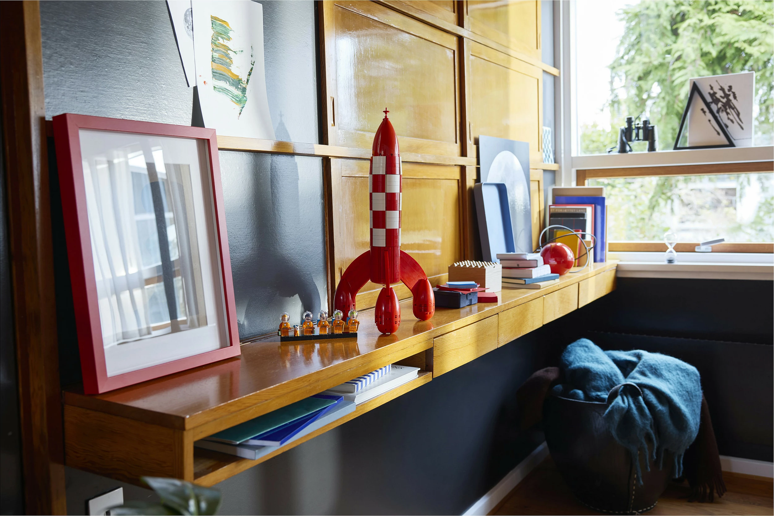 Set ndërtimi LEGO Ideas 21367 Tintin Moon Rocket, 1283 pjesë, 18+, multikolor