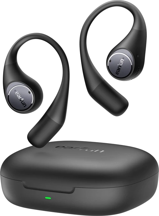 Kufje Earfun Open Jump OW100B, wireless, ANC, IPX7, të zeza