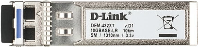 Modul SFP+ D-Link DEM-432XT, 10GBASE-LR, 10km, LC, Single-mode