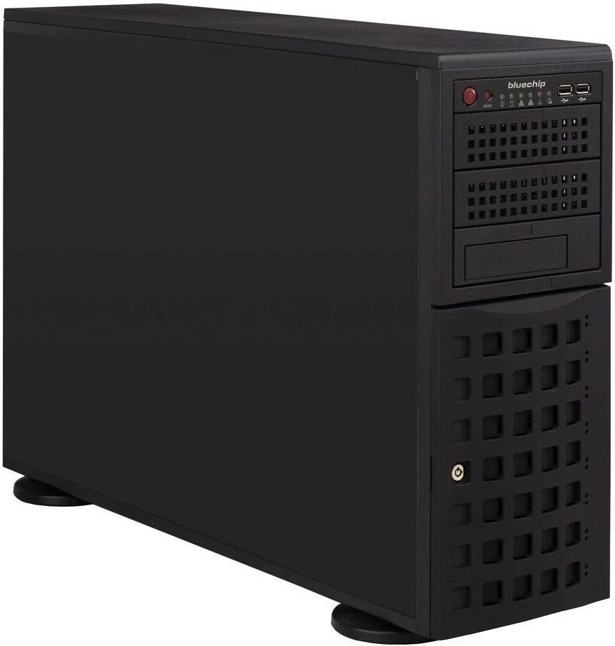Server bluechip SERVERline T40325s, AMD EPYC 9124, 32GB RAM, 2x480GB SSD, Avago 9540-8i, 2x RJ45 10Gb/s, zi