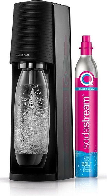 Aparat për gazim uji SodaStream Terra, 1 L, 60 L, e zezë