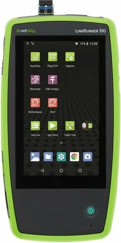 Tester Ethernet NetAlly LinkRunner 10G, Bateri e integruar, LCD, i zi dhe jeshil