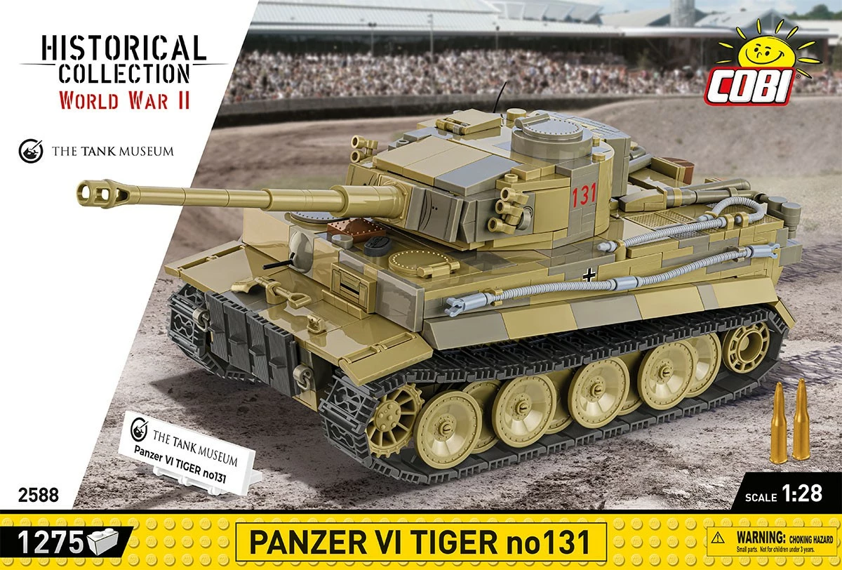 Set blloqesh Cobi Klocki Panzer VI Tiger no131, 1275 pjesë, 1:28, plastikë