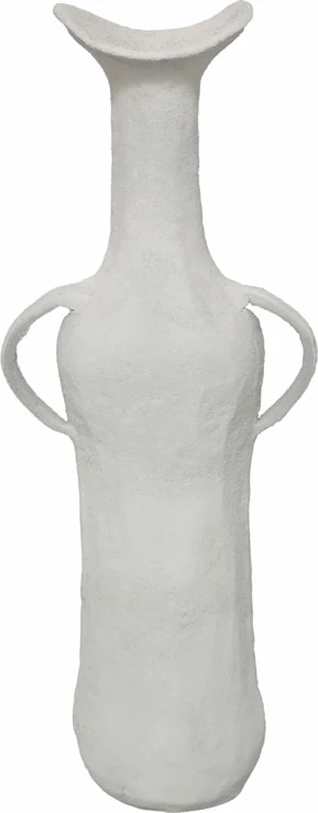 Vazo NATHEN, alumin, e bardhë, 17x11x50cm