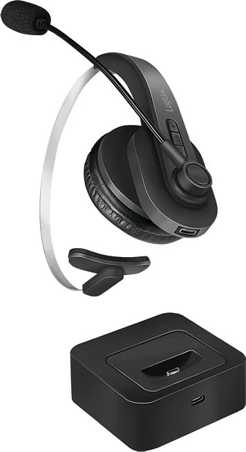 Kufje LogiLink BT0059, Bluetooth 5.0, mono, me bazë karikimi, të zeza