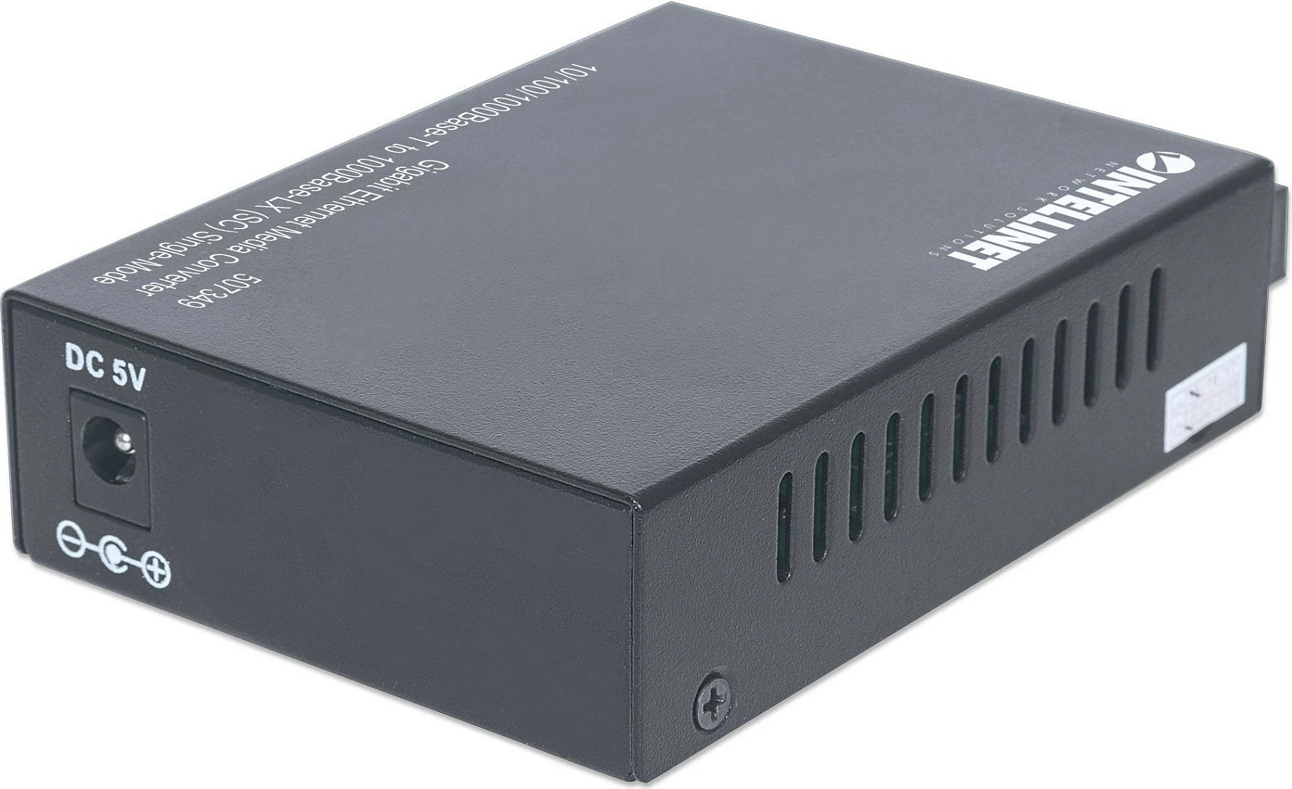 Media konverter Intellinet Gigabit Ethernet 10/100/1000 në fibër 1000BASE-LX, SC single-mode, 20 km