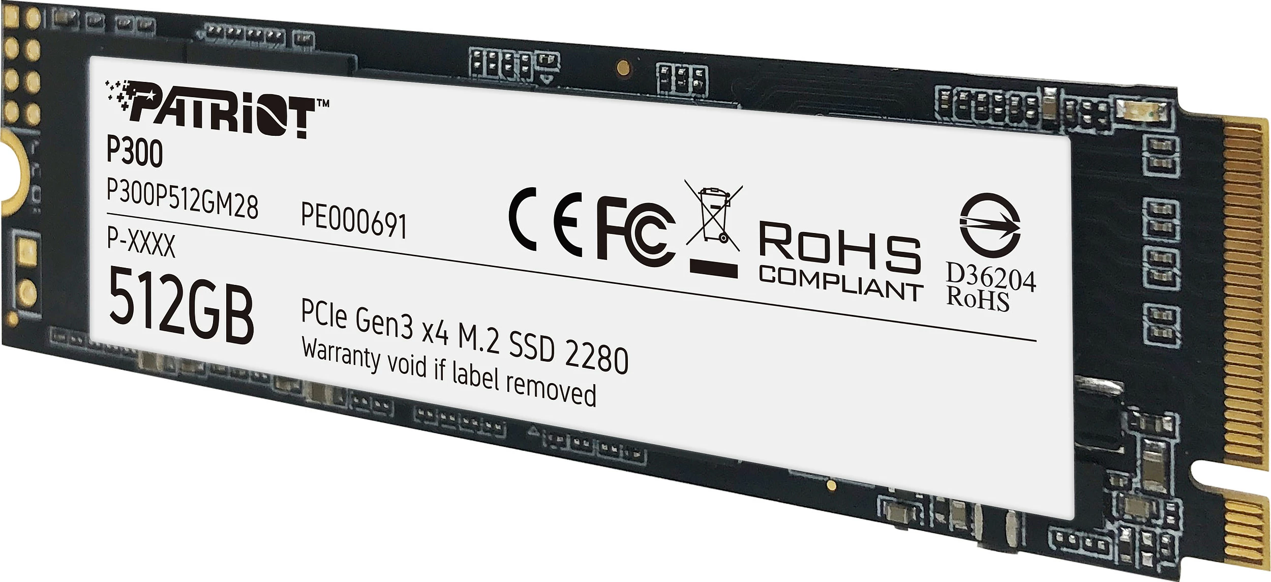 SSD M.2 Patriot P300 512GB PCIe 3.0 x4 NVMe 2280