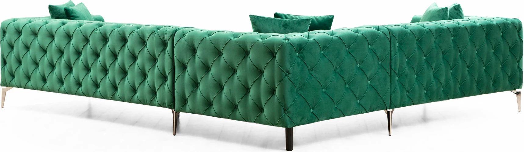 Këndsofa Atelier del Sofa Como, kënd majtas, ngjyrë e gjelbër