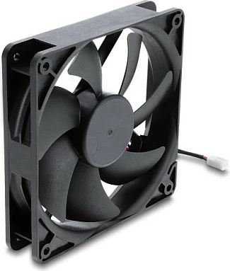 Ventilator kasë DeLOCK 120 x 120 x 25 mm, 48V DC, 2-pin, i zi