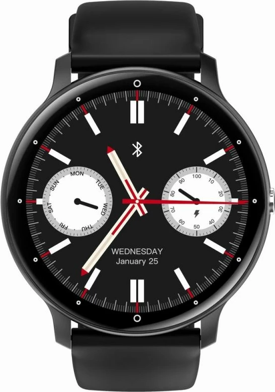 Smartwatch Gravity për të gjithë, zi/bardhë