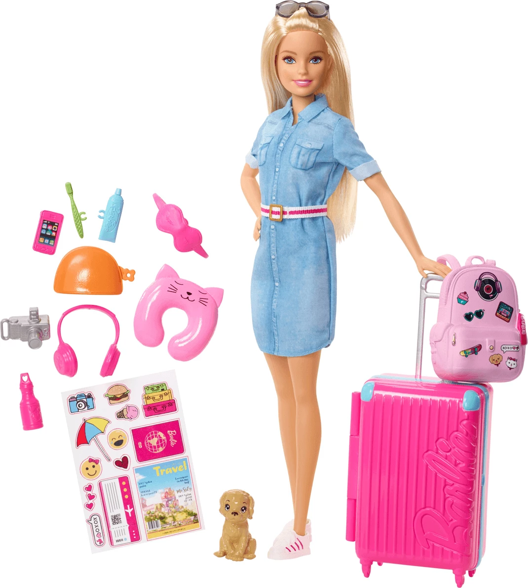 Barbie Doll Travel Playset