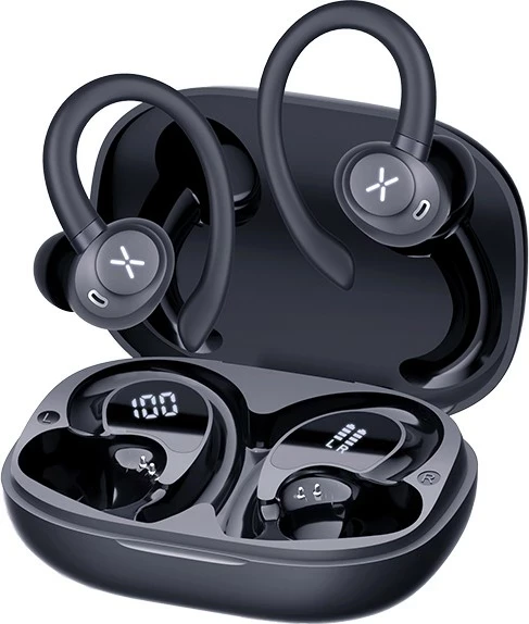 Kufje Tracer T11 Sport, Bluetooth 5.4, IPX4, 35h, të zeza