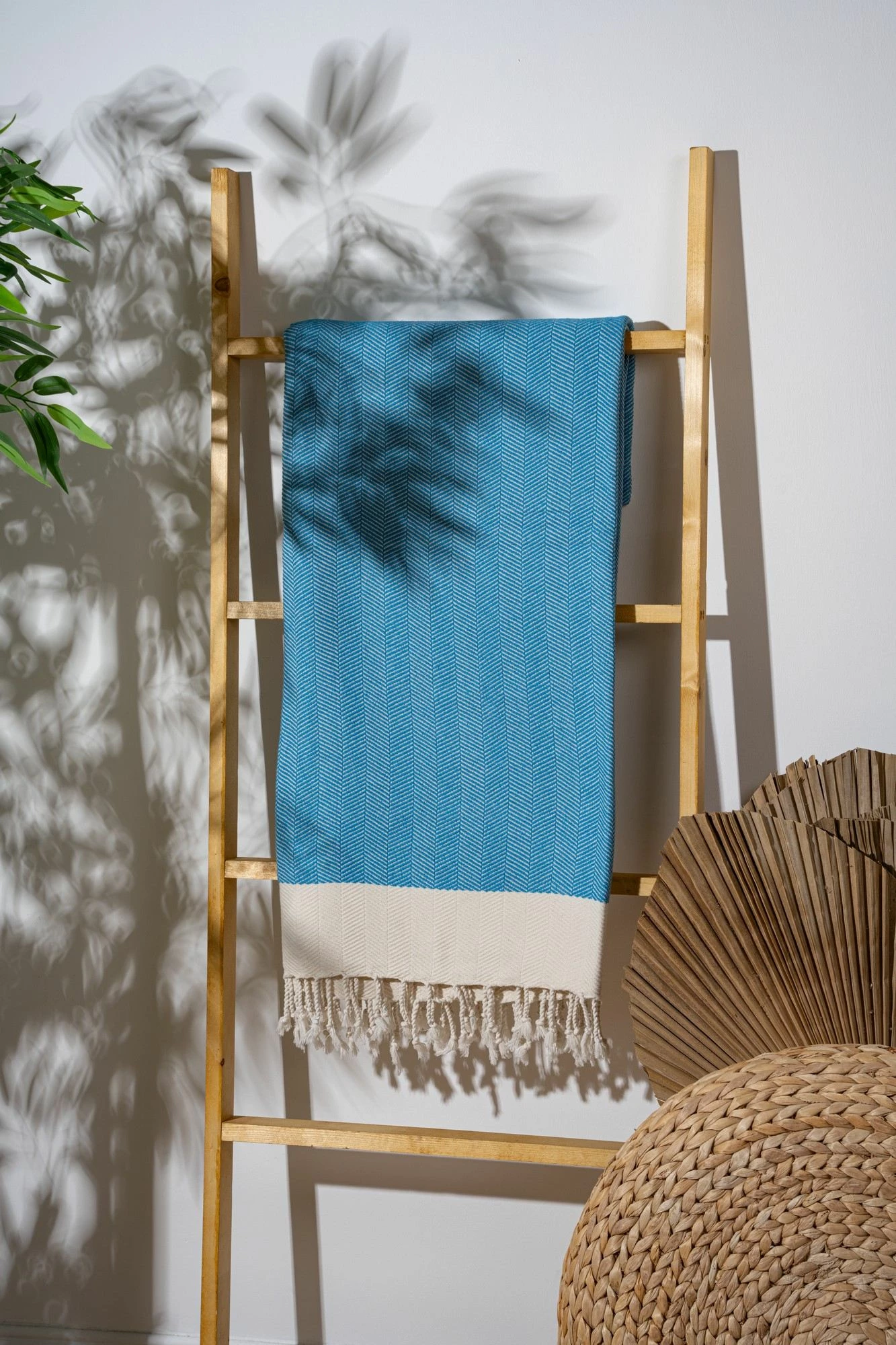 Peshqir plazhi Fouta, ngjyrë turquoise, Mijölnir, Baliksirti