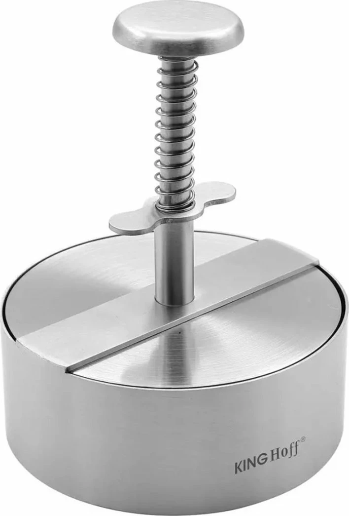 Formues për petë burgeri KingHoff KH-1879 inox, argjend