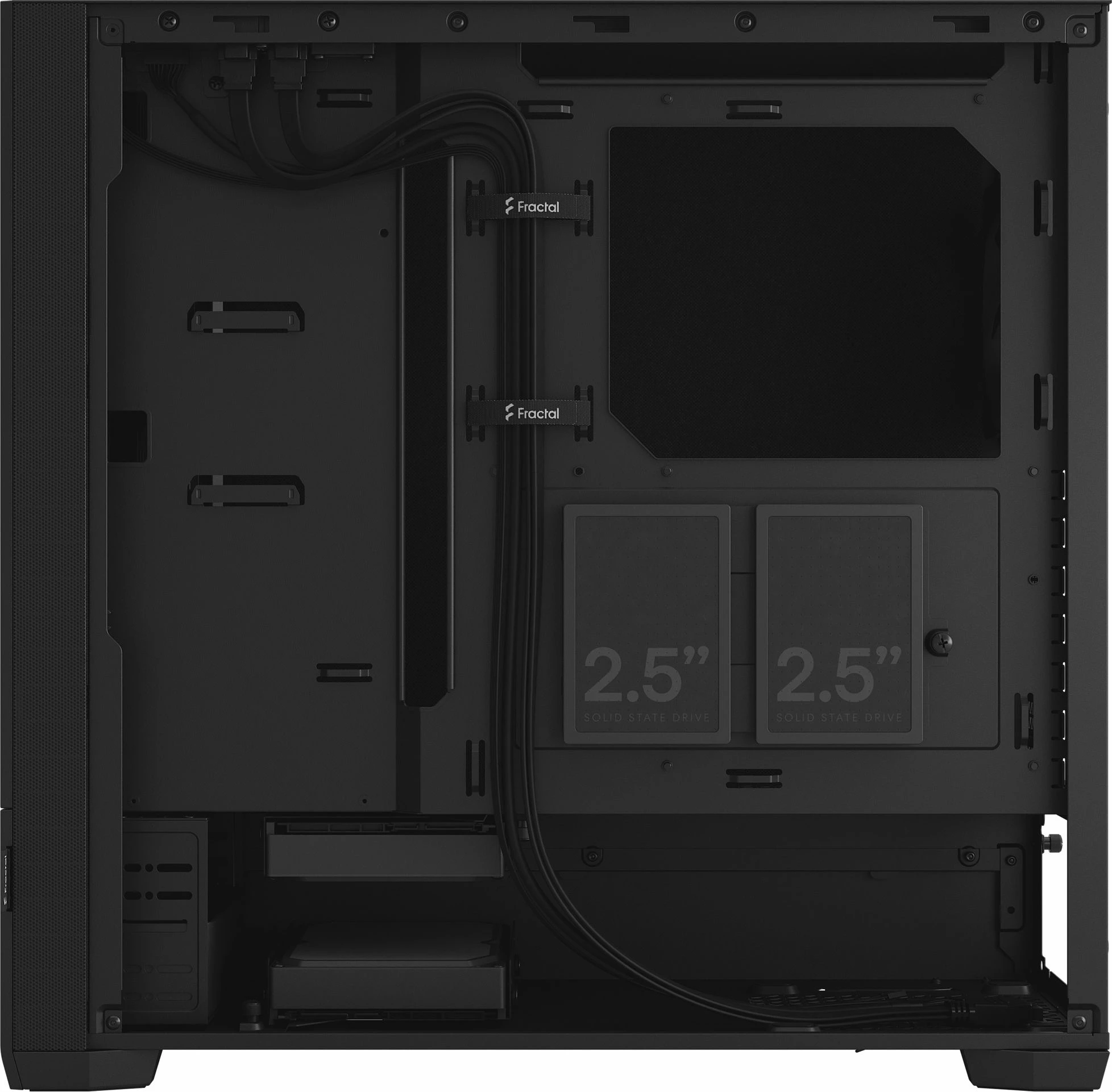 Kasë Fractal Design Pop Silent Solid FD-C-POS1A-01, Midi Tower ATX, pa PSU, e zezë
