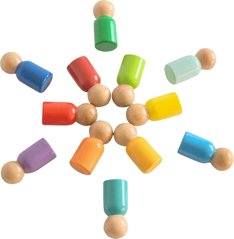 Lodra prej druri shumëngjyrëshe Skye Decor, Waldorf - Rainbow Baby