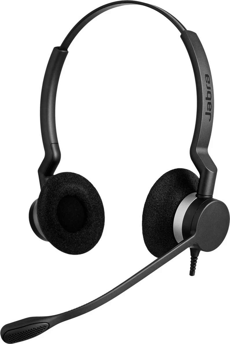 Kufje me mikrofon Jabra BIZ 2300 Duo USB-A MS NC, 2399-823-109, e zezë