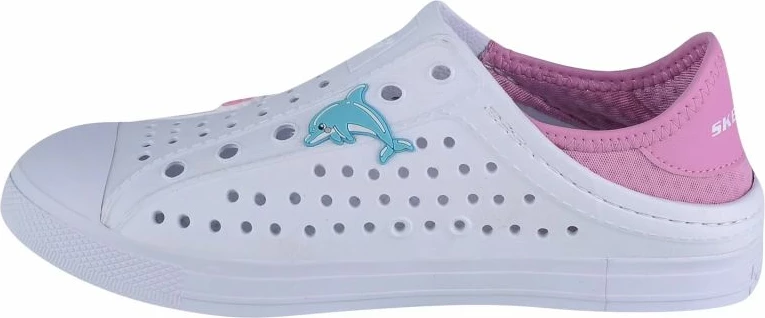 Këpucë fëmijë Skechers, të bardha