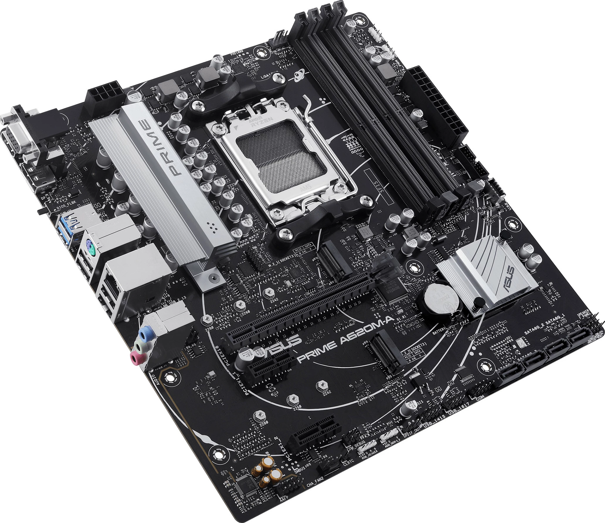 Pllakë amë ASUS PRIME A620M-A-CSM, AMD, Socket AM5, DDR5, micro ATX