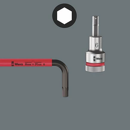 Set çelësa imbus Wera 3950/9 Hex-Plus Multicolour, çelik inox, me kuti ruajtjeje