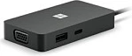 Hub udhëtimi USB-C Microsoft Surface USB-C Travel Hub, me dalje VGA, i zi